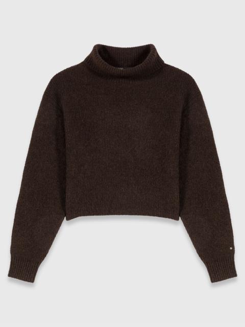 maje Yak blend roll-neck sweater