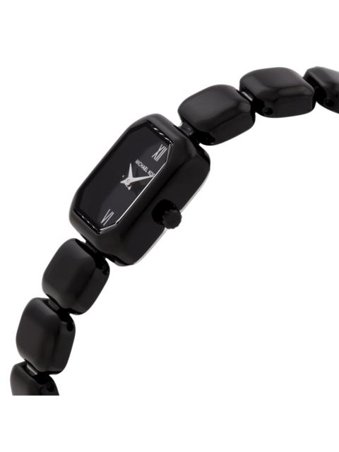 MICHAEL KORS Michael Kors Cami Two-Hand Black Stainless Steel Watch