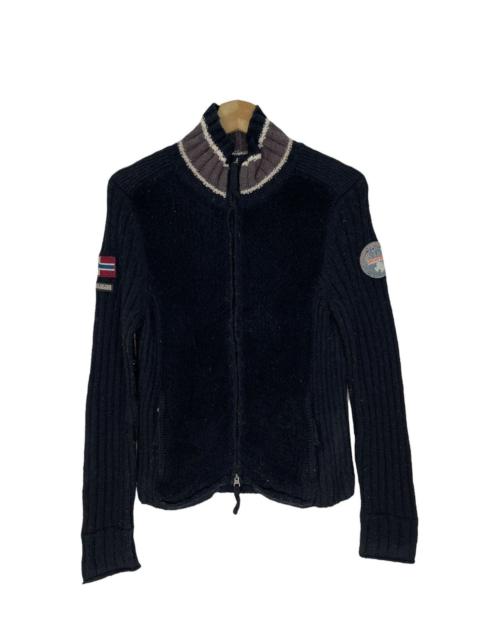 Other Designers Vintage Napapijri Turtle Neck Fleece Jumper Sweatshirt