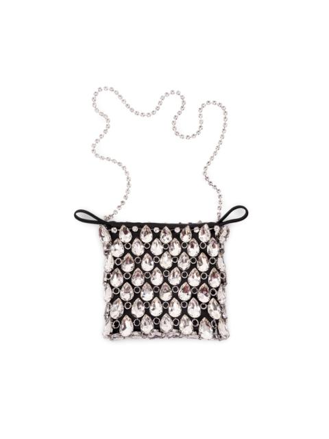 self-portrait Crystal Chainmail Mini Bag