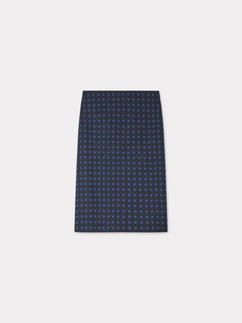 'KENZO Weave' straight midi skirt