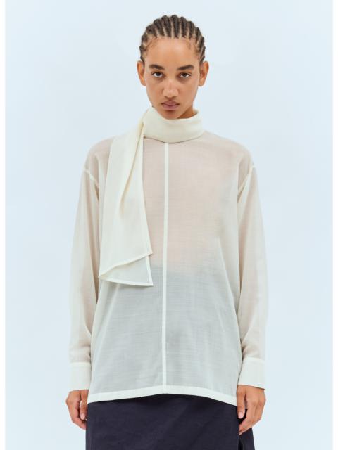 ISSEY MIYAKE Issey Miyake Women Sheer Shirt With Shawl