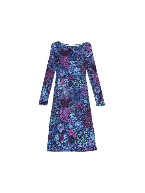 Other Designers Vintage Emilio Pucci Maxi Dress Floral Pattern