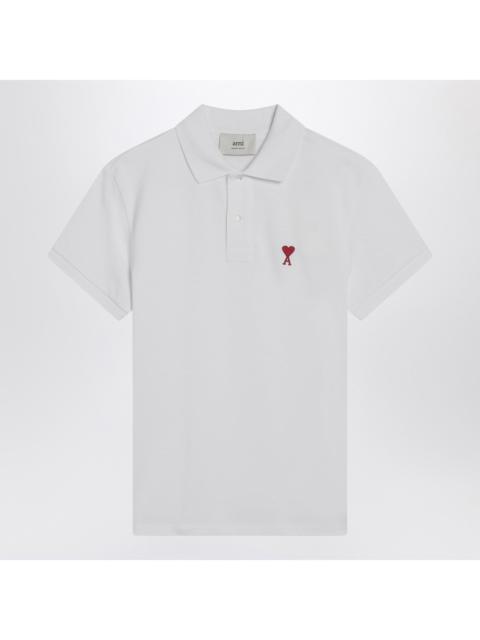 AMI Paris Ami Paris White Ami De Coeur Polo Shirt Women