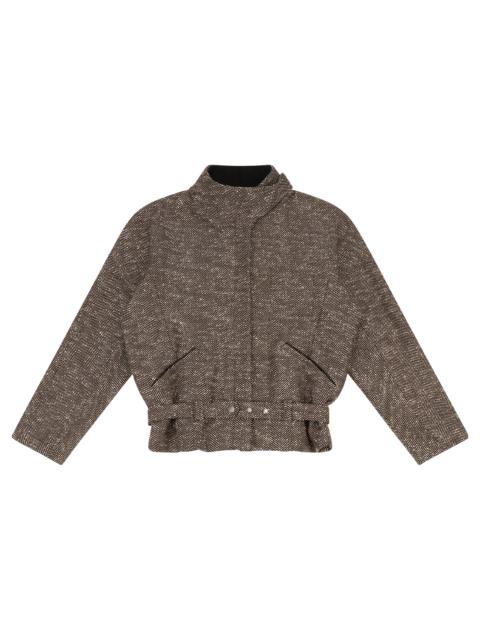 entire studios CONTRAST AVIATOR JACKET BRINDLE