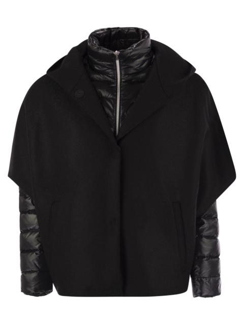 Herno Herno Women Resort Hood In Ultralight Wool And Nylon