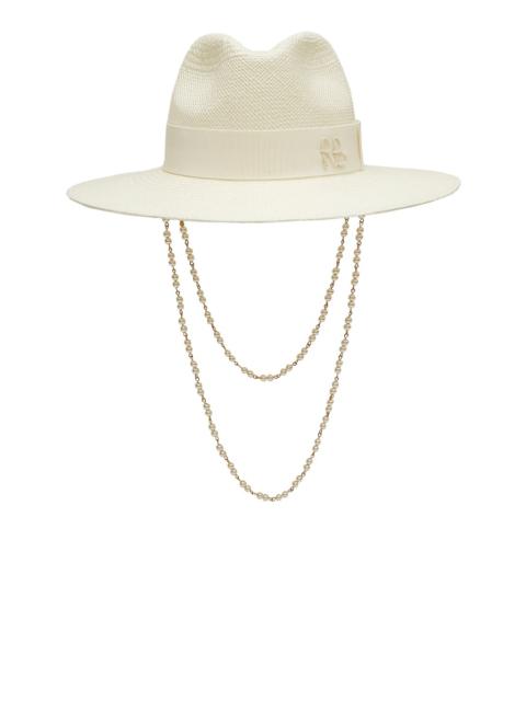 RUSLAN BAGINSKIY Double Chain Strap Fedora Hat
