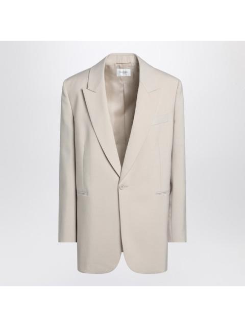 SAINT LAURENT Saint Laurent Beige Single-Breasted Jacket In Wool Women
