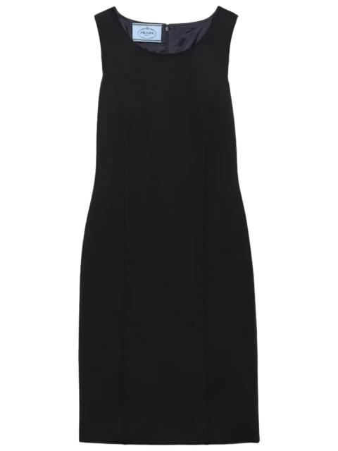 Prada Prada Women Abito Midi In Lana Elasticizzata
