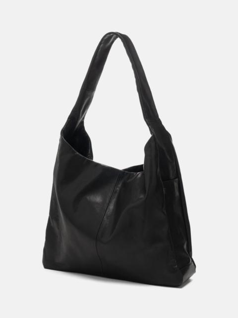 ssstein Leather Shoulder Bag Black