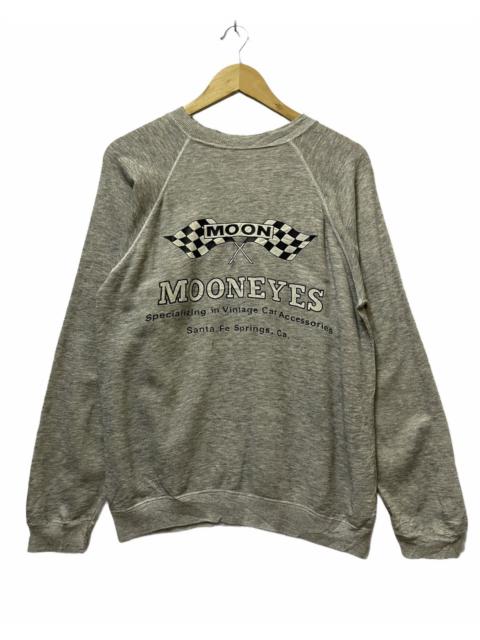 Other Designers Vintage Moon Equipped Big Logo Distressed Sweatshirt Grey