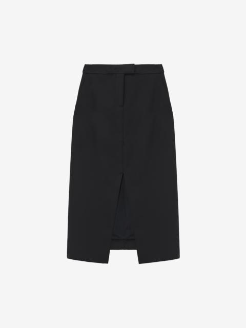 Alexander McQueen Cutaway Pencil Skirt