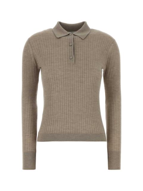 Max Mara Max Mara Women Dove Grey Cashmere Blend Gitano Polo Shirt