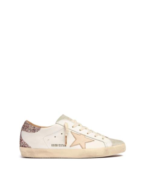 Golden Goose GOLDEN GOOSE Super-Star Women's White/Ice/Purple Glitter Sne