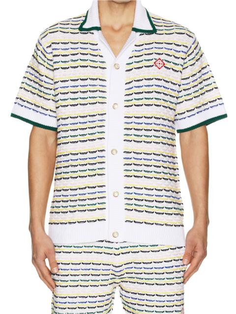 CASABLANCA Tuck Stitch Shirt