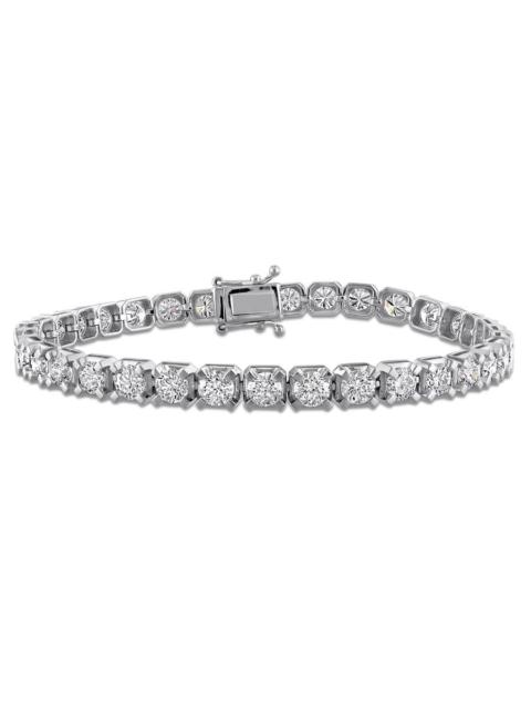 Other Designers Created Forever 8 3/4ct TW Lab-Grown Diamond Tennis Bracelet in 14k White Gold