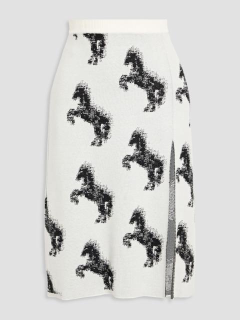 Stella McCartney Jacquard-knit skirt