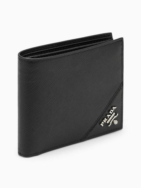 Prada Black Horizontal Wallet With Logo Men