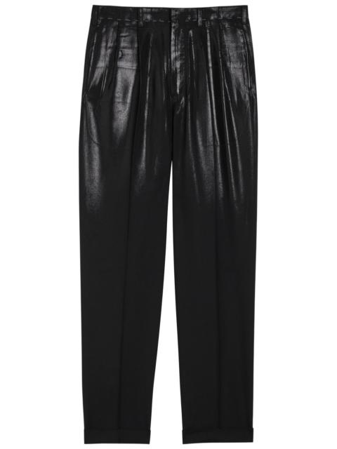 Maison Margiela Maison Margiela Coated Straight-leg Wool Trousers