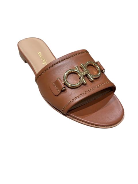 FERRAGAMO Ferragamo Logo Rhodes Slide Sandals