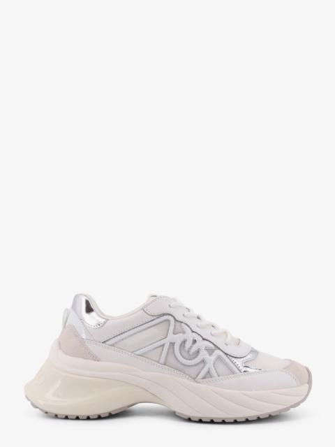 PINKO Pinko Ariel 33 Leather Sneakers With Nylon Inserts
