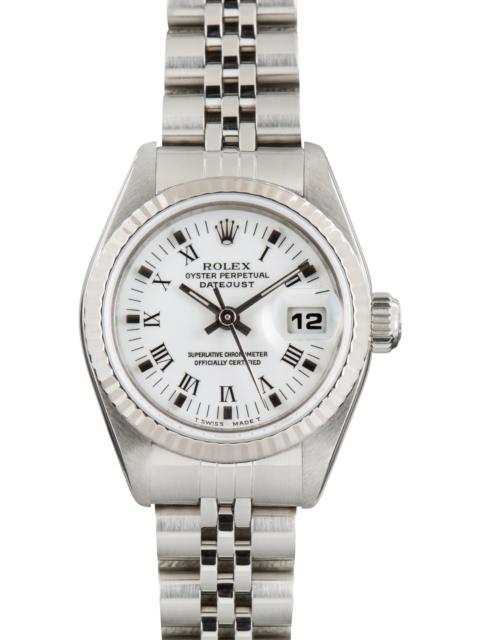 ROLEX Used Ladies Rolex Datejust Ref 69174 White Dial