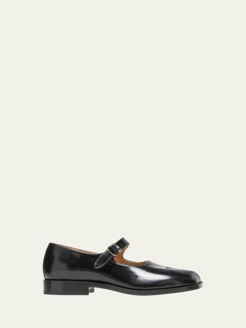 Maison Margiela Tabi Leather Mary Jane Ballerina Flats