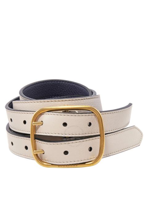 Open Box - Burberry Ladies Lynton Reversible Double-strap Leather Belt, Brand Size 90 CM
