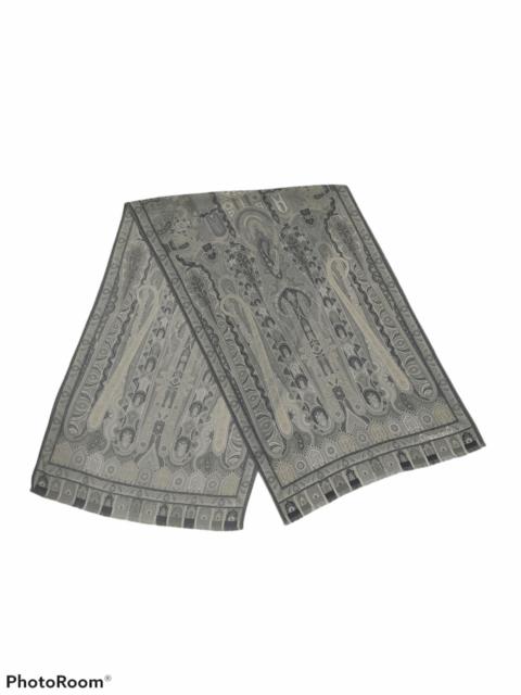 Etro PAISLEY WOOL SILK SCARF FOULARD
