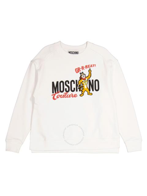 Moschino White X Kelloggs Tony The Tiger Graphic Sweatshirt