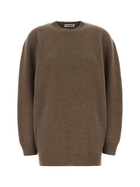Jil Sander Jil Sander Women Mud Wool Blend Oversize Sweater