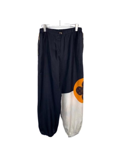 Louis Vuitton Louis Vuitton Logo Monogram Print Black Track Pants