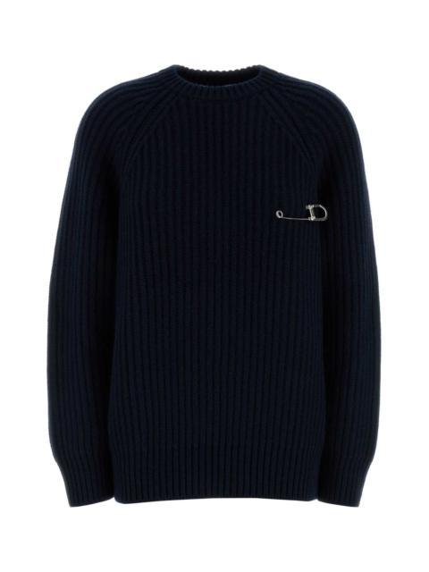 Prada Dark Blue Wool Blend Sweater