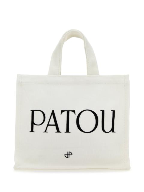 PATOU White cotton shopping bag