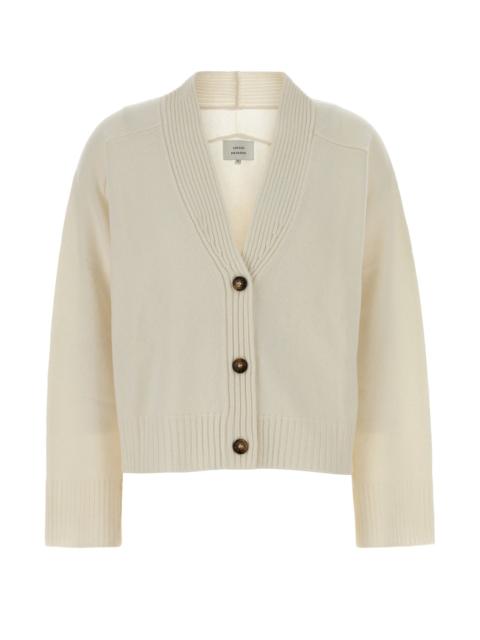 Loulou de Saison Ivory cashmere oversize Kaia cardigan