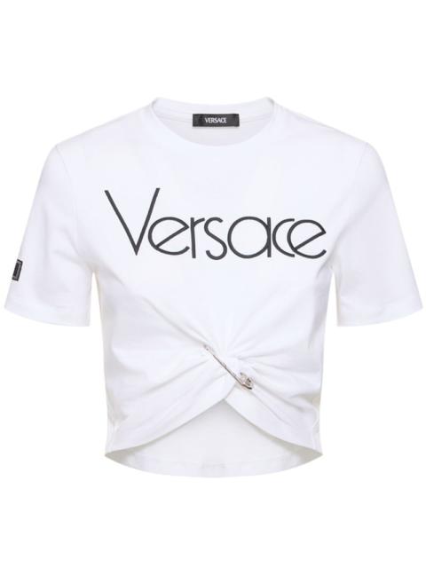 VERSACE Logo jersey t-shirt