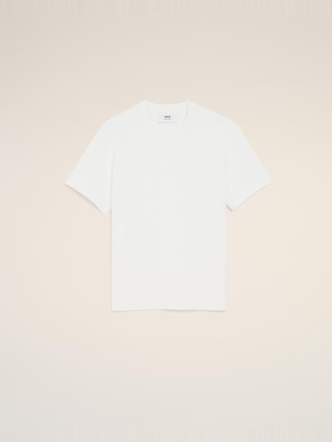 AMI Paris WHITE ORGANIC COTTON AMI DE COEUR T-SHIRT