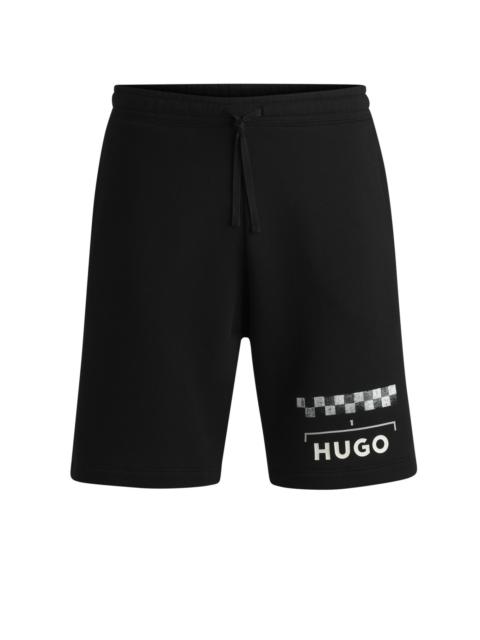 HUGO SHORTS WITH RACING PRINT
