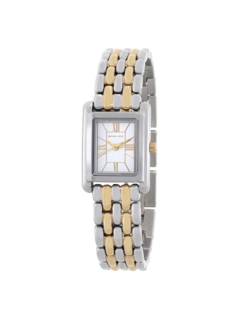 MICHAEL KORS Michael Kors Petite Essex White Dial Two-Tone Ladies Watch MK4999