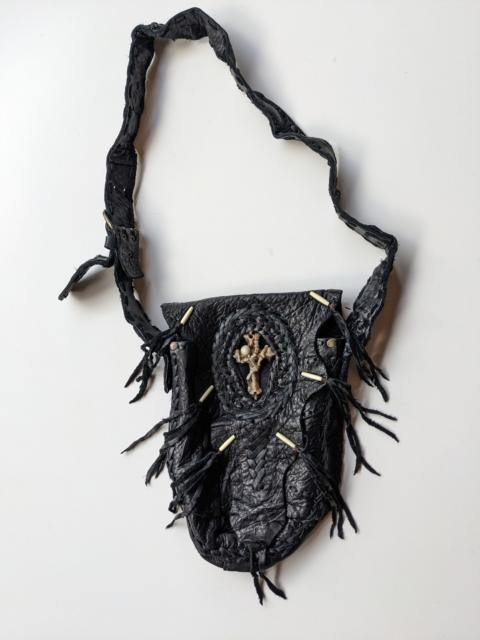 Other Designers KMRii - Cross bones gothic cowhide sling bag