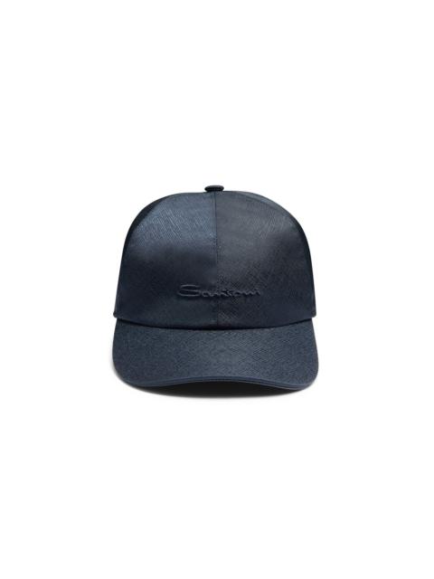Santoni Blue nylon baseball cap