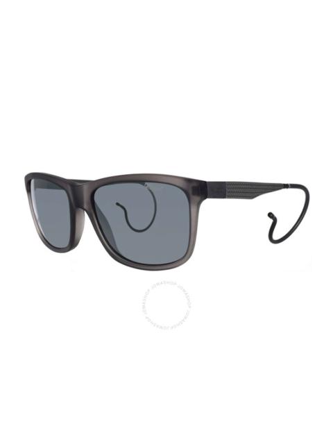 Chopard Chopard Polarized Grey Square Men's Sunglasses SCH156M 9MBP 57