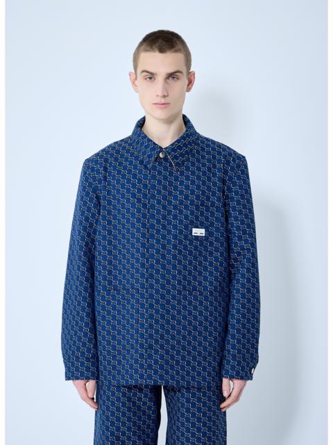 GUCCI Gucci Men Cotton Jacquard Jacket With Gg Shadow