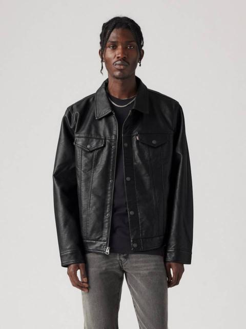 Levi's FAUX LEATHER TRUCKER JACKET