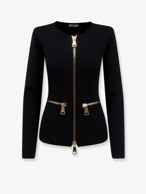 ELISABETTA FRANCHI Elisabetta Franchi Knitted Blazer With Zip