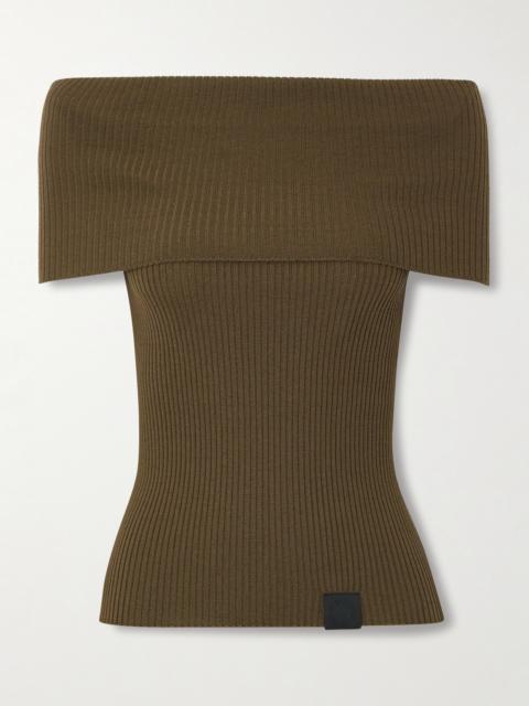Stella McCartney Strapless Ribbed Wool Top