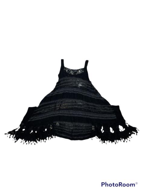 Other Designers SUNAO KUWAHARA BY ISSEY MIYAKE CROCHET BOHO KAFTAN COVER UP