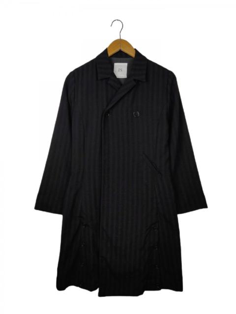 Other Designers Designer - Sunaokuwahara Stripe Button Long Femme Coat