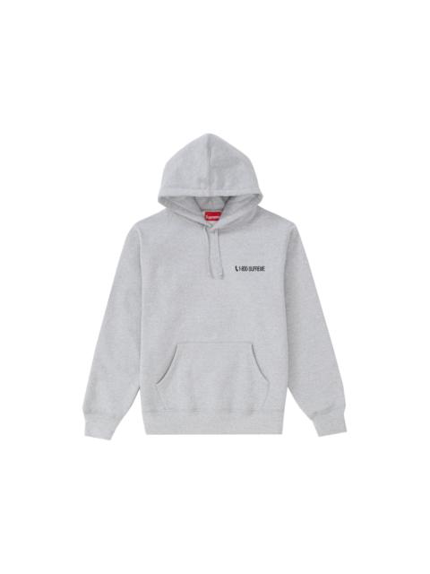 Supreme Supreme 1-800 Hooded Sweatshirt Heather Grey