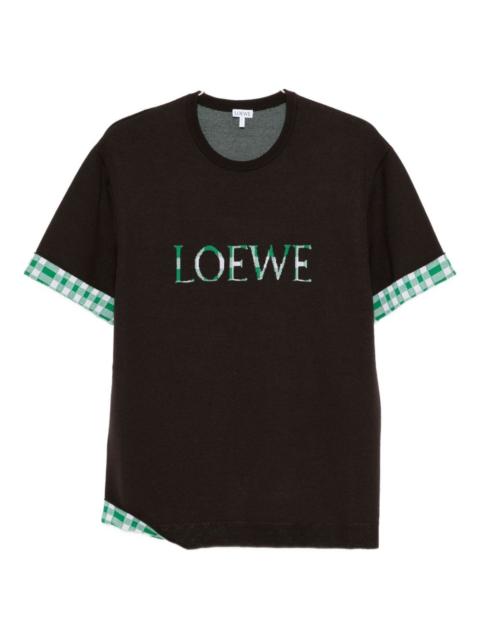 Loewe Loewe Men Wool And Cotton Blend T-Shirt